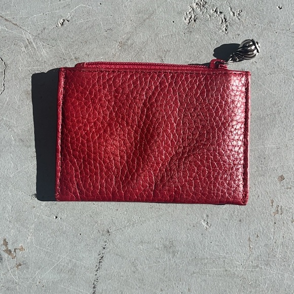 Brighton Red Croc-Embossed Key & Card Holder - Picture 2 of 5